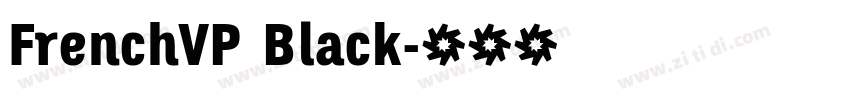 FrenchVP Black字体转换